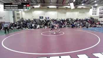 190 lbs Quarterfinal - Savion Gaywood, Derby/Oxford/Holy Cross vs Thiago Delacruz, RHAM