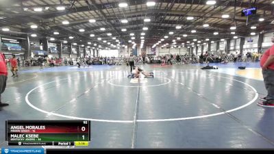 92 lbs Rd# 8- 12:30pm Saturday Final Pool - Angel Morales, Minion Green vs Malec Ksebe, Kentucky Jokers