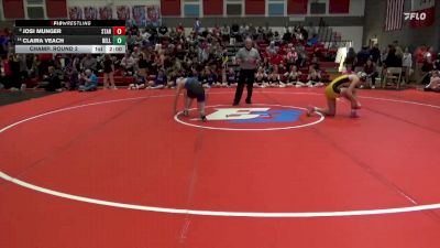 135 lbs Champ. Round 2 - Josi Munger, Starmont vs Claira Veach, Bellevue