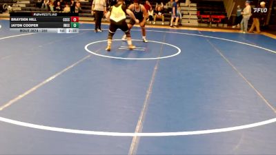 285 lbs 1st Place Match - Jaydn Cooper, Iowa Western Community College vs Brayden Hill, Cloud County Community College