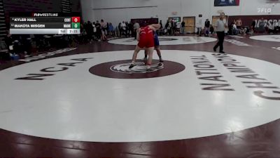 285 lbs Quarterfinal - Makota Misgen, Minnesota State Mankato vs Kyler Hall, Central