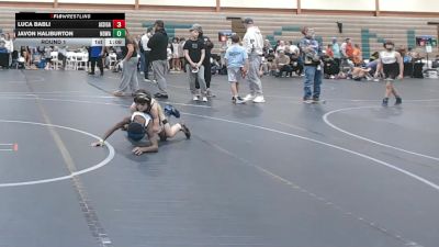 64-68 lbs Round 1 - Javon Haliburton, Northern Delaware Wrestling Academy vs Luca Babli, All I See Is Gold Academy