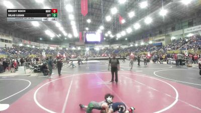 50 lbs Consi Of 8 #2 - Brody Koch, Montrose Elite vs Silas Lujan, Little Warrior WC