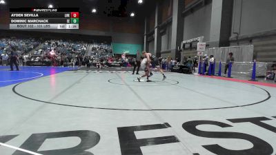 101 lbs Quarterfinal - Ayden Sevilla, Live Training vs Dominic Marchack, Eierman Elite