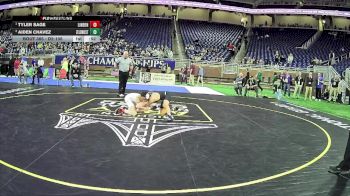 D2-106 lbs 7th Place Match - Aiden Chavez, Zeeland West HS vs Tyler Sage, Linden HS