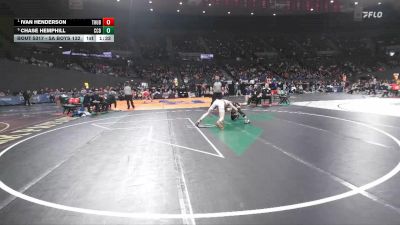 5A Boys 132 lbs Semifinal - Ivan Henderson, Thurston Boys vs Chase Hemphill, Crook County Boys