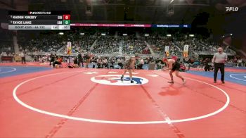 4A-132 lbs Cons. Round 3 - Kaden Kimzey, Central vs Tayce Lake, Campbell County