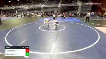 109 lbs Quarterfinal - Brayden Torstenbo, Rawlins WC vs Kale Baumann, North Montana WC
