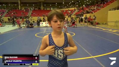 70 lbs Round 3 - Beau Blevins, KS vs Lincoln Valentin, TX