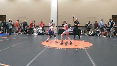96 lbs Champ. Rd Of 16 - Nolan Eckart, Bad Karma vs Caleb Tsikerdanos, Warhawks Wrestling