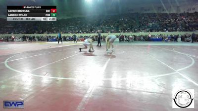 160 lbs Round Of 128 - Asher Bruecks, Hinton Comets vs Landon Wilde, Perry