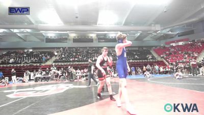 49 lbs Semifinal - James Evans, Bartlesville Wrestling Club vs Knoxson Leslie, Choctaw Ironman Youth Wrestling
