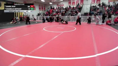 155 lbs Cons. Round 3 - Chanelle Gephart, Yucca Valley vs Isabel Ruiz, Burbank