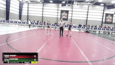 100 lbs Cons. Round 5 - Kona Rigney, Lassen vs Lyla Stafford, Del Oro