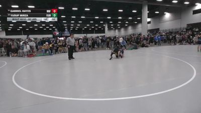 82 lbs Cons. Rd Of 16 - Gabriel Hayes, Wentzville Wrestling Federation vs Yusuf Mirza, Florida
