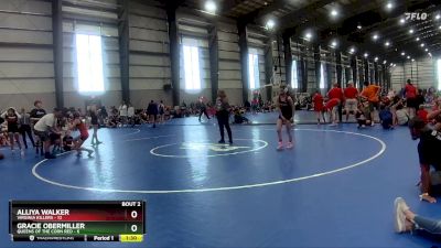 95 lbs Quarters - Gracie Obermiller, Queens Of The Corn Red vs Alliya Walker, Virginia Killers