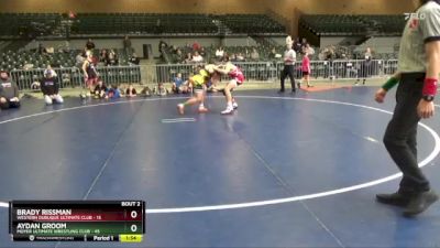 150 lbs Round 1 (4 Team) - Brady Rissman, Western Dubuque Ultimate Club vs Aydan Groom, Moyer Ultimate Wrestling Club