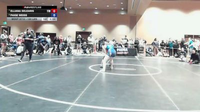130 lbs Quarters - Elliana Selearis, Team Tugman Wrestling vs Paige Weiss