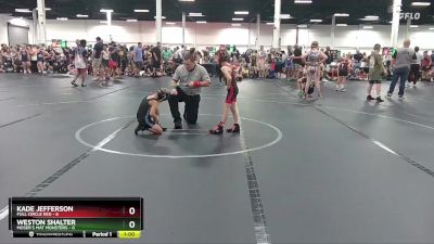 48 lbs Round 2 (4 Team) - Weston Shalter, Moser`s Mat Monsters vs Kade Jefferson, Full Circle Red