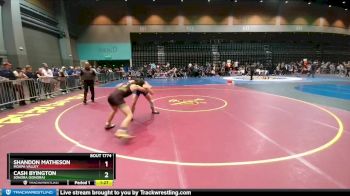 157 lbs Quarterfinal - Cash Byington, Sonora (Sonora) vs Shandon Matheson, Moapa Valley