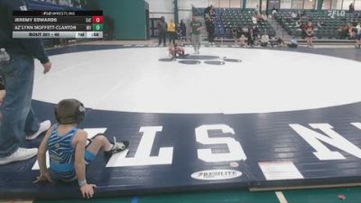 40 lbs Round 1 - Jeremy Edwards, Saegertown vs Az`Lynn Moffett-Clanton, MLK Vipers