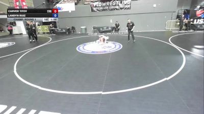 53 lbs Champ. Round 1 - Carver Titov, Team Temecula /Pin Club vs Landyn Ruiz