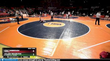 1A 132 lbs Champ. Round 1 - Cole Yarbrough, Vandalia vs Holden Brazelton, St. Joseph (S.J.-Ogden)