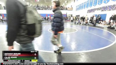 106 lbs Champ. Round 1 - Caleb Adams, Lakeland vs Anthony Berube, West Valley (Spokane)