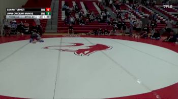 132 lbs Round 3 (4 Team) - Lucas Turner, Thompson HS vs Juan Quiceno Munoz, Spain Park Hs