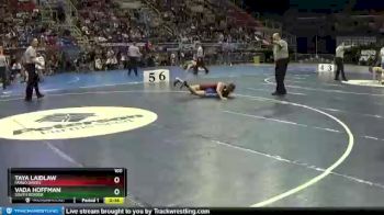 100 lbs Cons. Round 3 - Vada Hoffman, South Border vs Taya Laidlaw, Fargo Davies