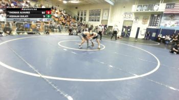 150 lbs Champ. Round 3 - Thomas Alvarez, Mayfair vs Vishaan Gulati, Trabuco Hills