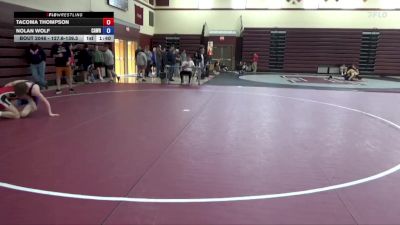127.6-139.3 Champ. Round 1 - Tacoma Thompson vs Nolan WOLF, CAVEMAN WRESTLING