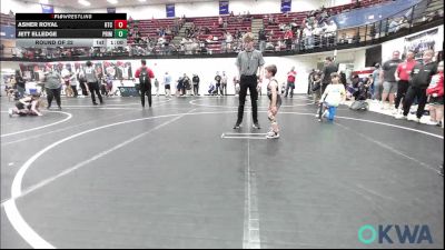 52 lbs Round Of 32 - Asher Royal, Hinton Takedown Club vs Jett Elledge, Prime Wrestling
