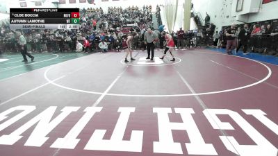 132 lbs Semifinal - Cloe Boccia, Milford vs Autumn LaMothe, Whittier