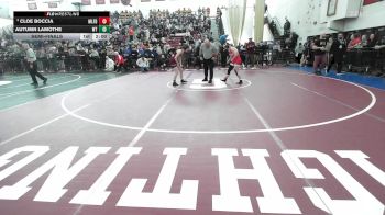 132 lbs Semifinal - Cloe Boccia, Milford vs Autumn LaMothe, Whittier