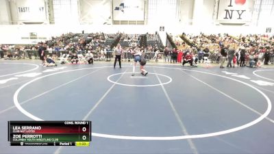 110 lbs Cons. Round 1 - Lea Serrano, Club Not Listed vs Zoe Perrotti, Columbia Youth Wrestling Club