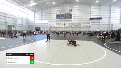 122 lbs Semifinal - Lauren Espinosa, Coachella Valley WC vs Layla Brown, Poteau Pirates