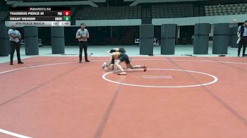 6-8 95 5th Place Match - Thaddeus Pierce JR, Powhatan Wrestling Club vs Grant Wenger, Midlothian Miners Wrestling Cl