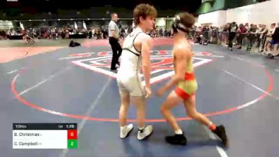 106 lbs Consolation Brodie Christmas AL vs Cole Campbell PA