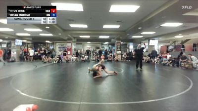 138 lbs Cons. Round 1 - Titus Wise, Team Real Life Wrestling vs Brian Moreno, Sublime Wrestling Academy