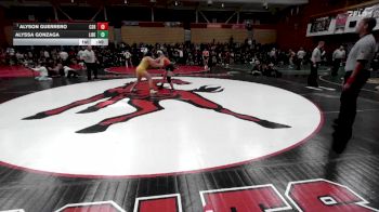 155 lbs Cons. Round 4 - Alyson Guerrero, California (San Ramon) vs Alyssa Gonzaga, Liberty