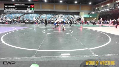 200 lbs 5th Place - Kaleb Smith, Tulsa Blue T Panthers vs Talon Heinley, Small Town Grims