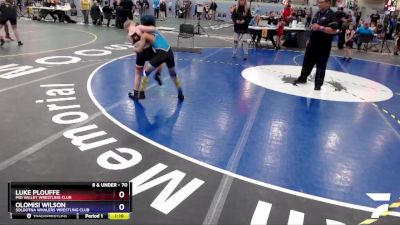 70 lbs X Bracket - Luke Plouffe, Mid Valley Wrestling Club vs Olomisi Wilson, Soldotna Whalers Wrestling Club