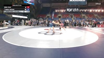 170 lbs Cons. Sub-rd Of 32 - Isra Faja, AZ vs Emily Novak, MN