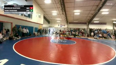 165 lbs Semifinal - Dane Crabtree, Newcastle vs Nicholas Martinez, Natrona County