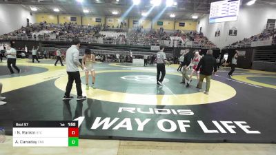 113 lbs Round Of 32 - Noah Rankin, St. Christopher's School vs Aiden Canaday, Cardinal Newman