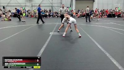 84 lbs Round 2 (4 Team) - Nathan Schuman, Mat Assassins vs Ben Schoeneberger, Grit Mat Club