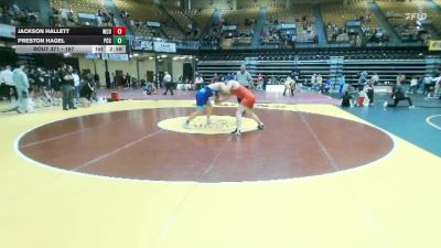197 lbs Cons. Round 3 - Preston Hagel, Pratt CC vs Jackson Hallett, Western Colorado