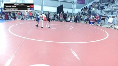 120 lbs 1st Place Match - Ryder Owen, Inland Northwest Wrestling Training Center vs Aizak Fetters, UP Outlaw WC