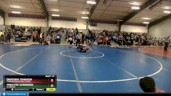 170 lbs Champ. Round 1 - Preston Sorensen, Glenrock vs Drayden Johnson, Thunder Basin High School